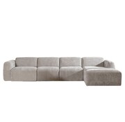 Bronx71 Ecksofa Maine XL Stoff taupe rechts