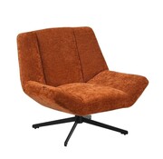 Bronx71 Sessel Mara drehbar Samt ocker