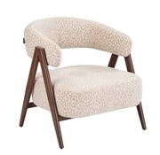 Bronx71 Sessel Yasmin taupe Leo-Print