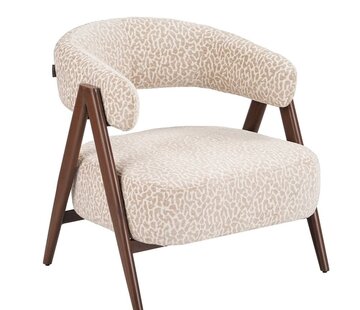 Bronx71 Sessel Yasmin taupe Leo-Print