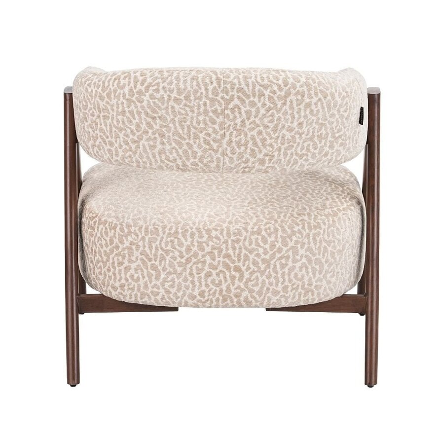 Sessel Yasmin taupe Leo-Print