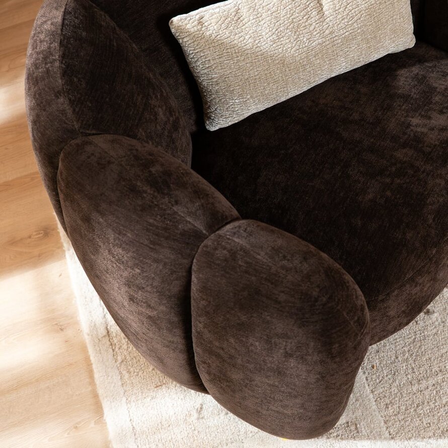 Sessel Lois Samt braun