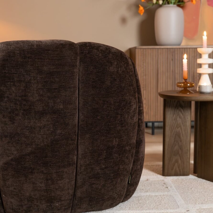 Sessel Lois Samt braun