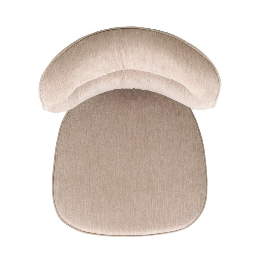 Stuhl Rosa Samt beige