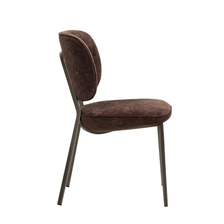 Stuhl Rosa Samt braun