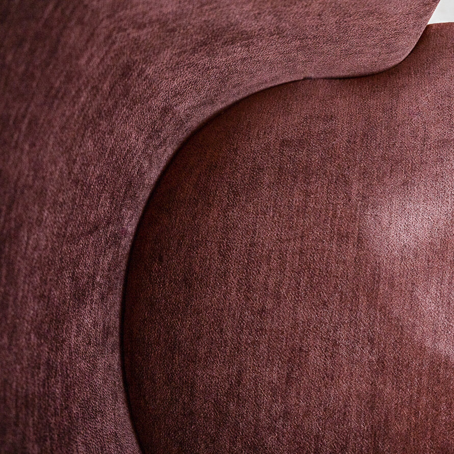 Sessel mit Hocker Emma Samt lila