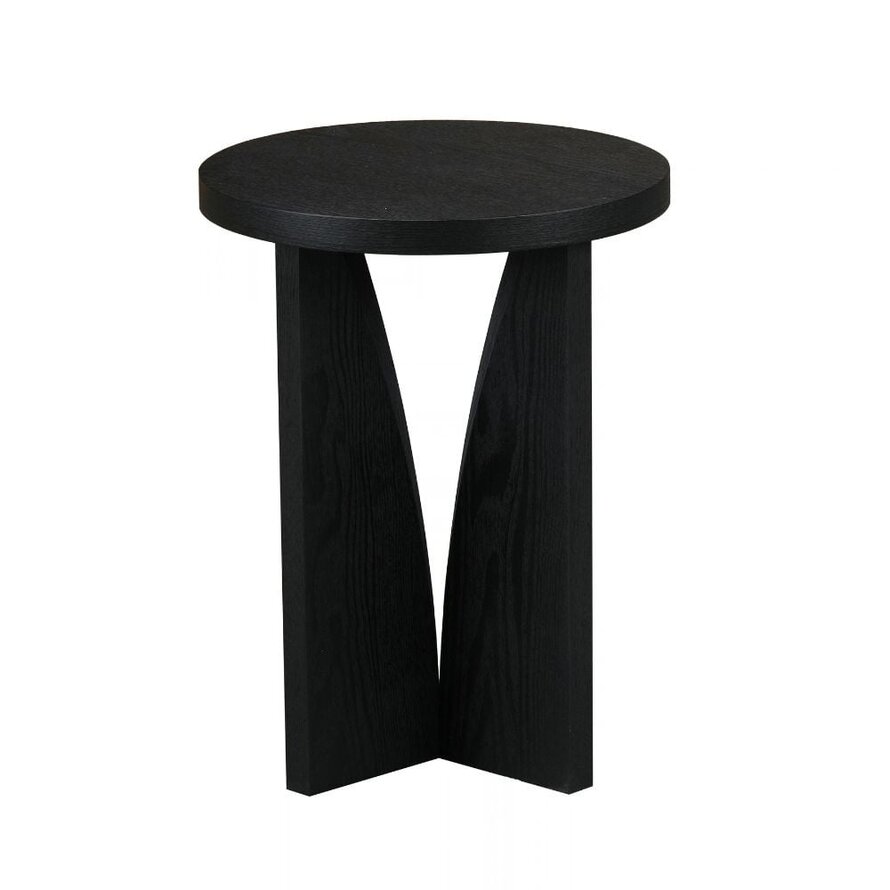 Beistelltisch Miami ø35 cm Eiche schwarz