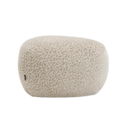 Bronx71 Hocker Fenna taupe Leo-Print