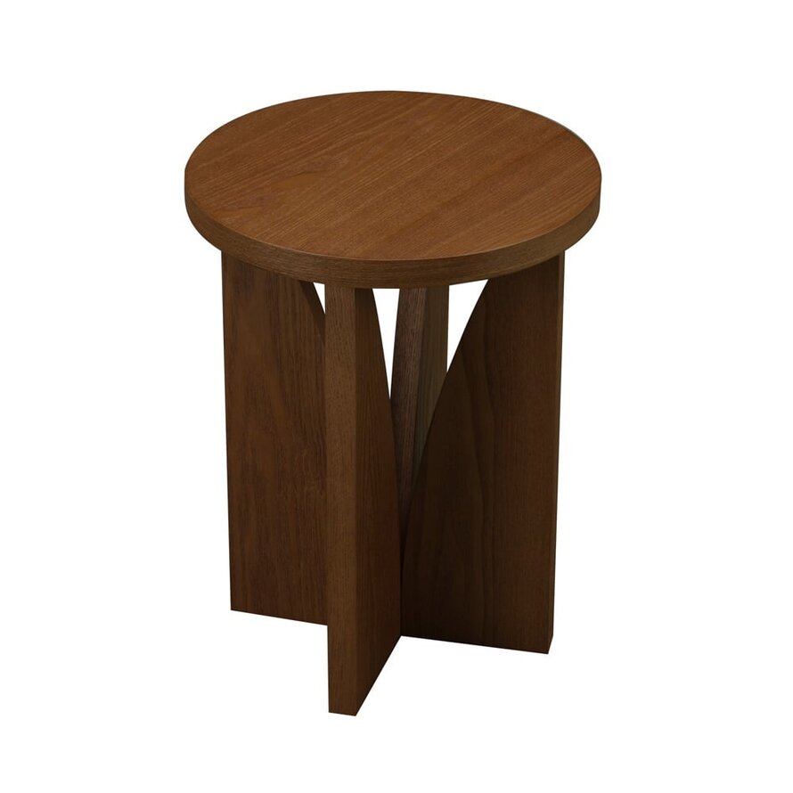 Beistelltisch Miami ø35 cm Eiche dunkel
