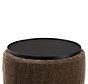Tablett Helena rund ø59 cm Eiche schwarz