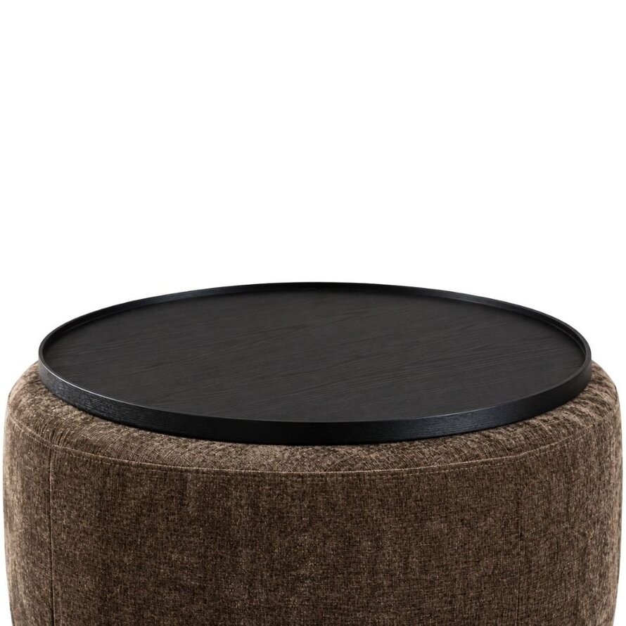 Tablett Helena rund ø59 cm Eiche schwarz