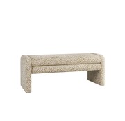 Bronx71 Esszimmerbank Lux taupe Leo-print 100 cm