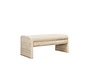 Esszimmerbank Ravi Chenille beige/taupe 100 cm