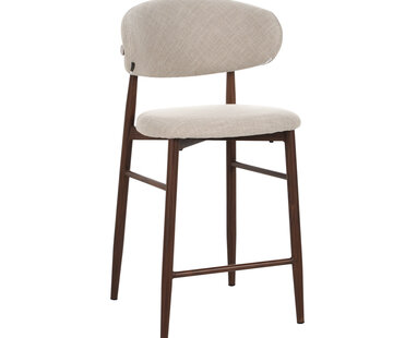 Bronx71 Barhocker Lara Leinen taupe 70 cm