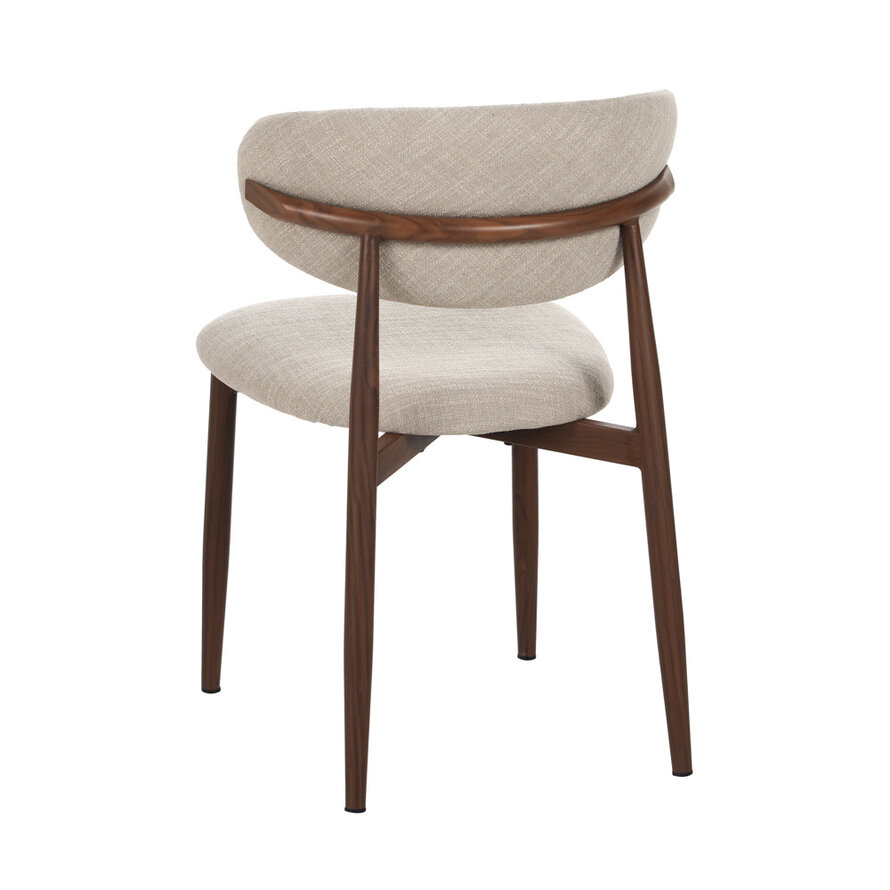 Stuhl Lara Leinen taupe