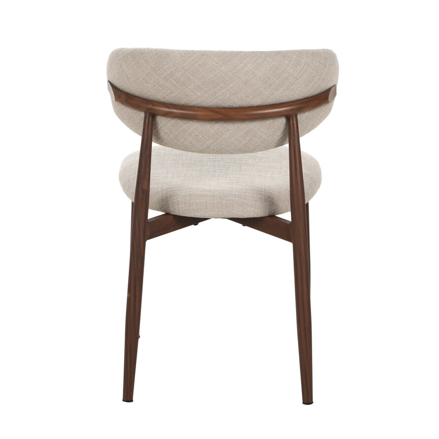 Stuhl Lara Leinen taupe