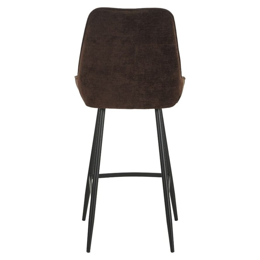 Barhocker Lynn Samt braun 71 cm