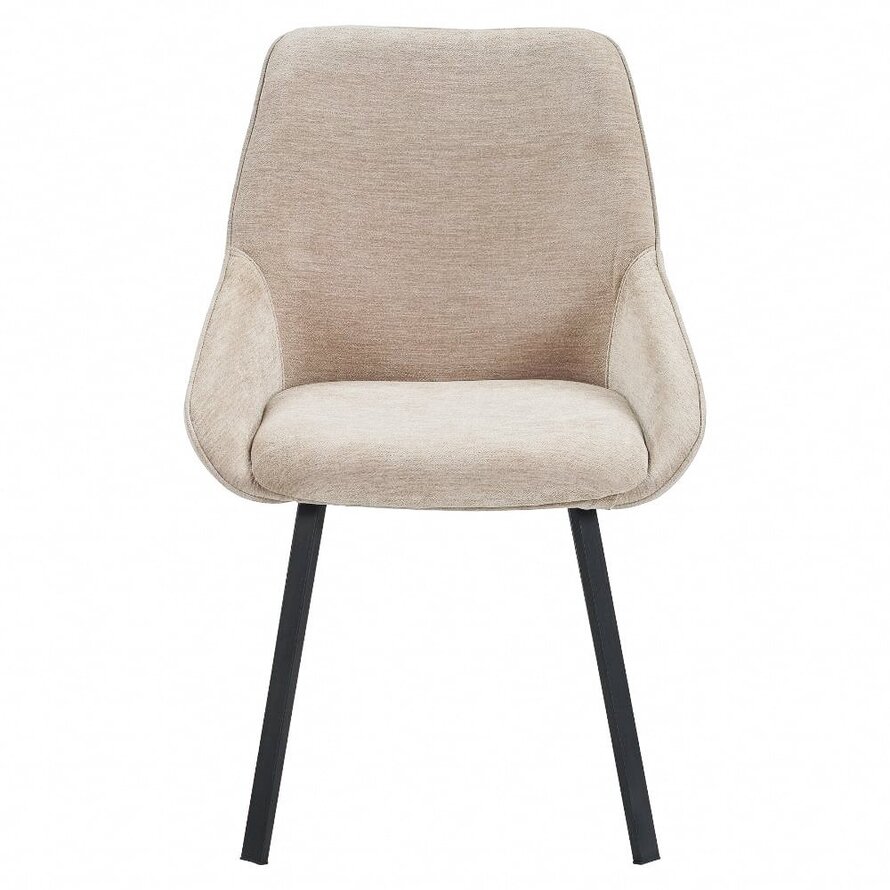 Stuhl Lynn Samt beige