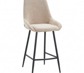 Bronx71 Barhocker Lynn Samt beige 71 cm