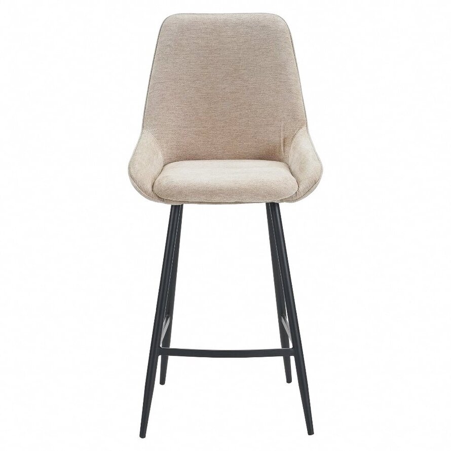 Barhocker Lynn Samt beige 71 cm