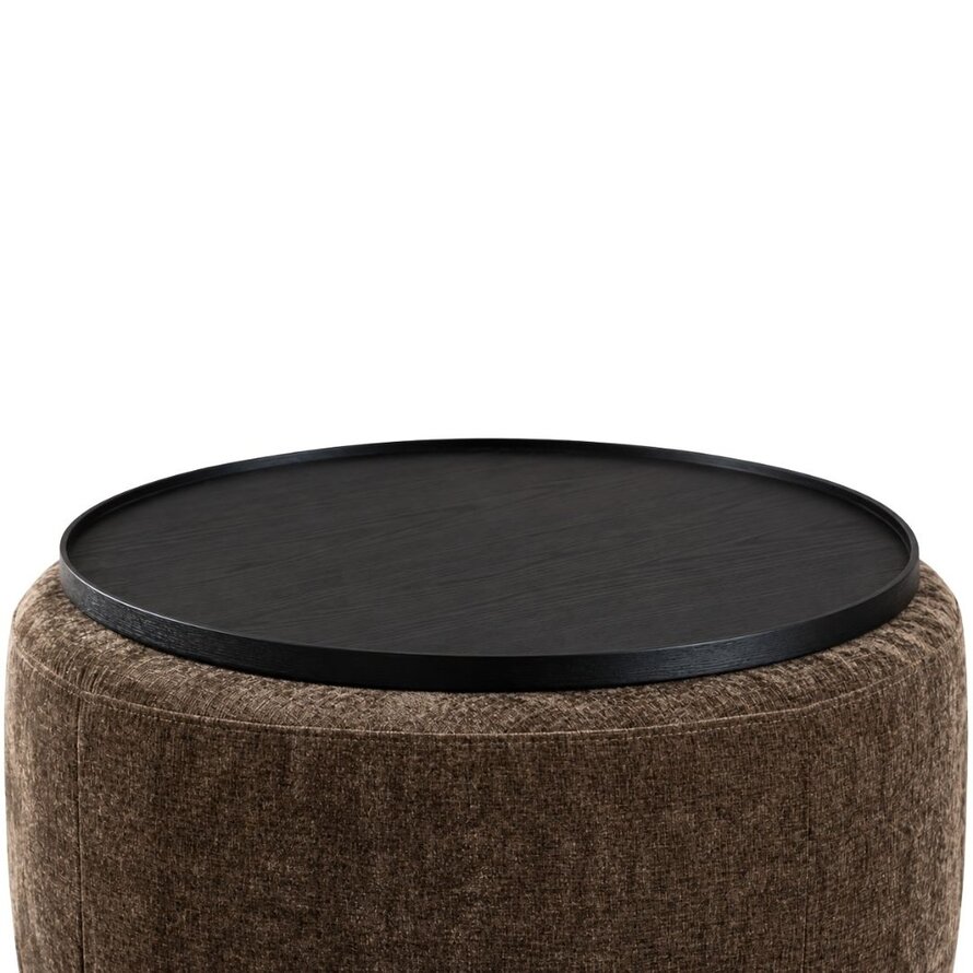 Tablett Helena rund ø59 cm Eiche schwarz