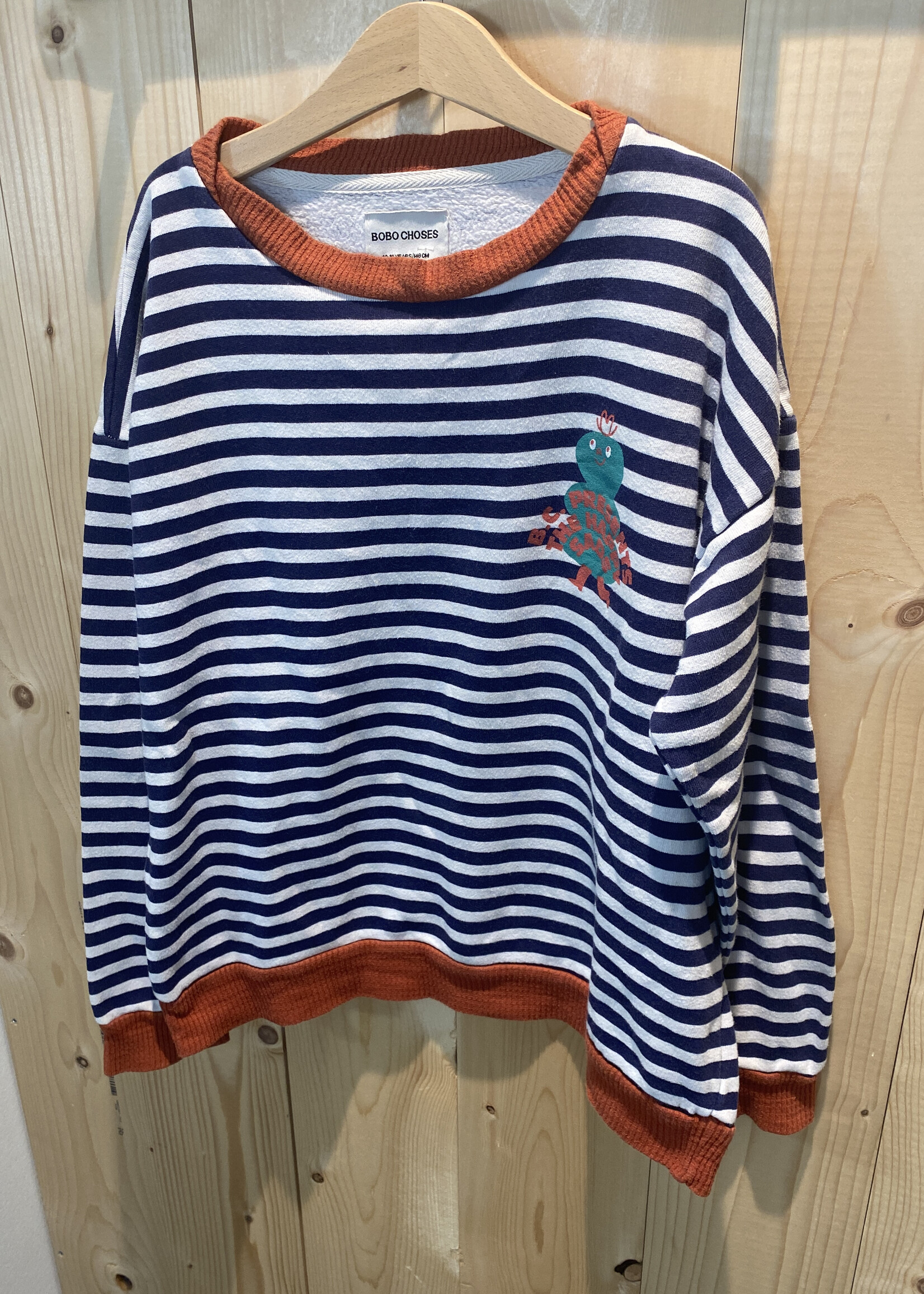 BOBO CHOSES Sweater Bobo Choses blauw-rood gestreept