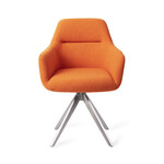 Jesper Home Kinko Eetkamerstoel - Tangerine, Turn  Steel