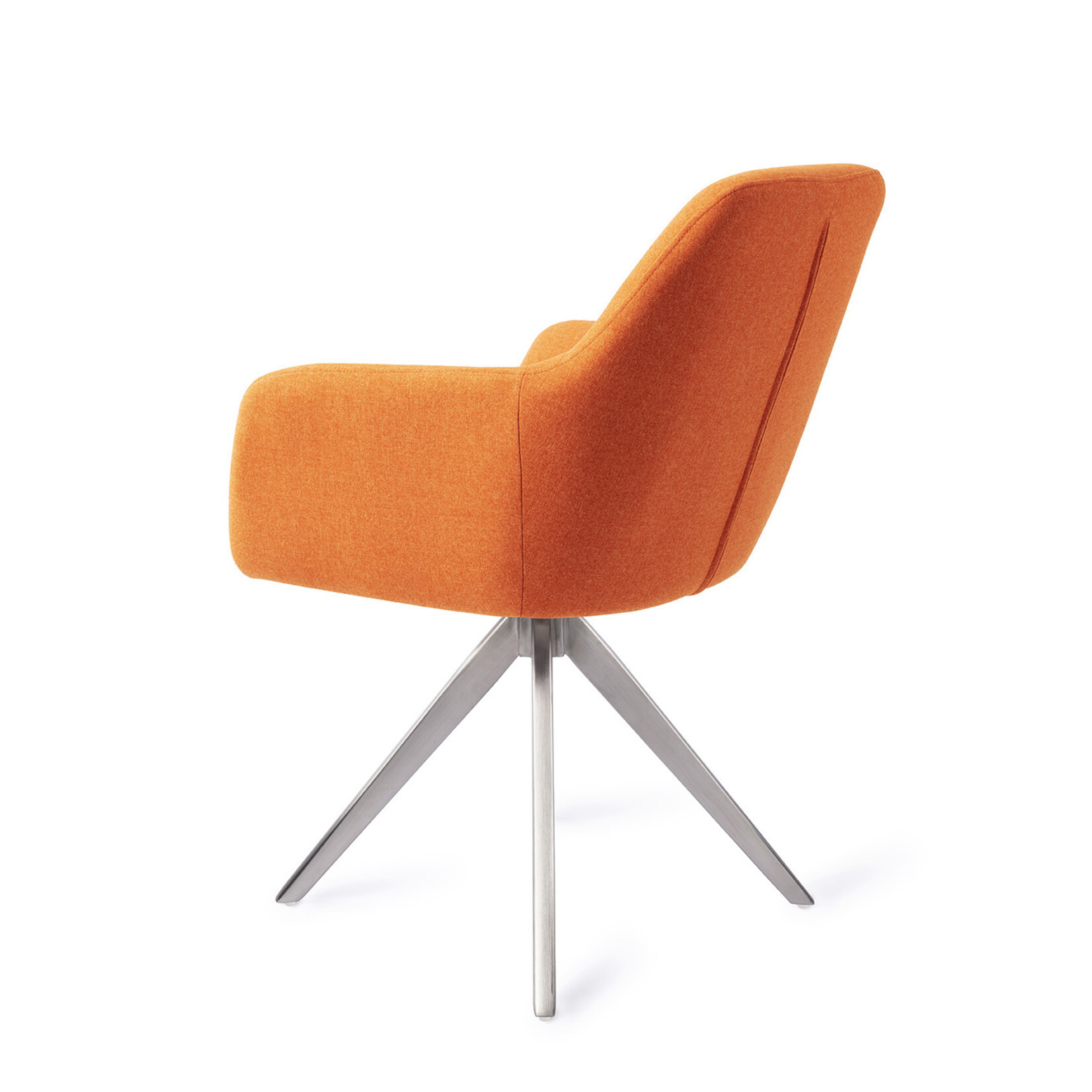 Jesper Home Kinko Eetkamerstoel - Tangerine, Turn Steel