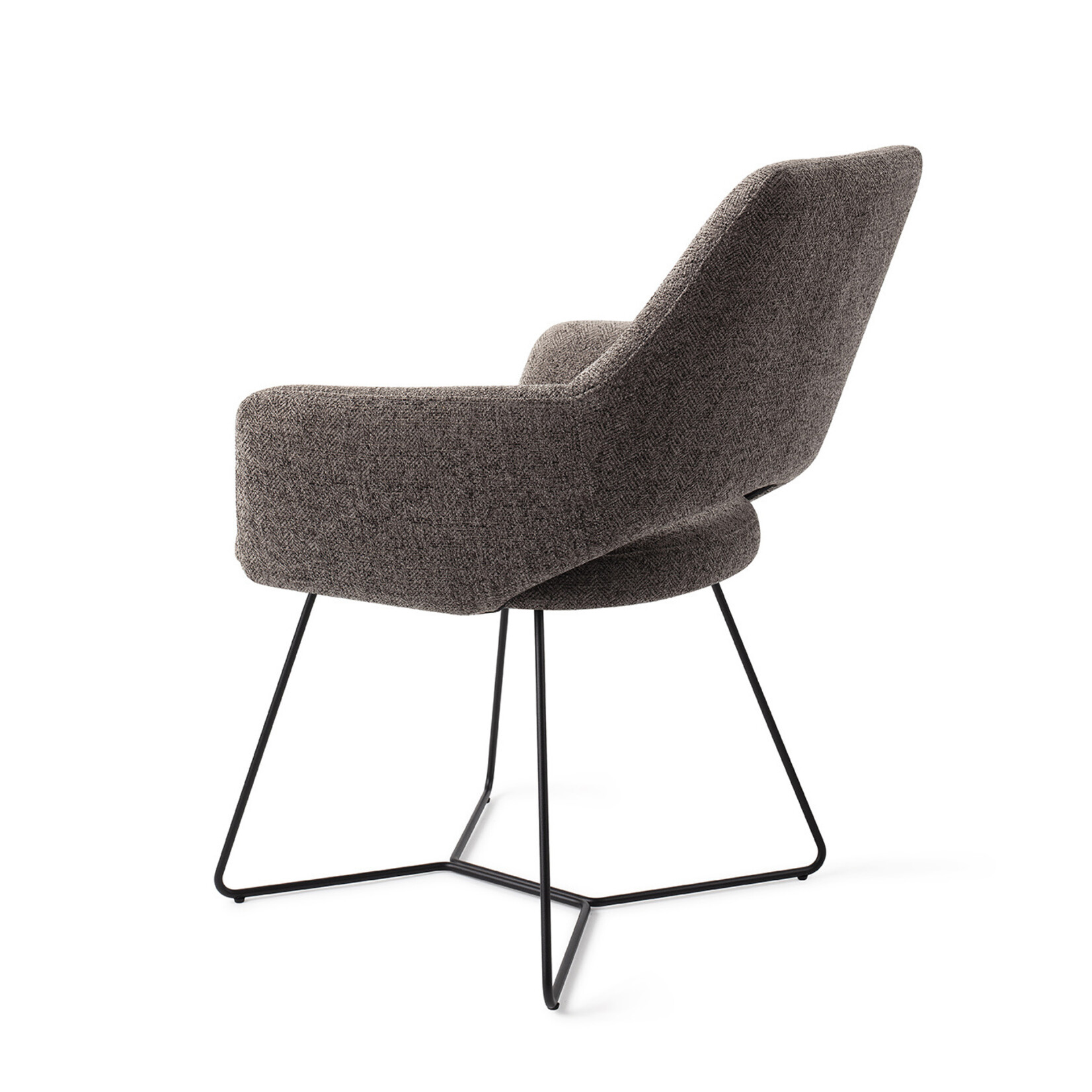 Jesper Home Yanai Eetkamerstoel - Amazing Grey, Beehive Black