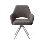 Jesper Home Yanai Eetkamerstoel - Amazing Grey, Turn  Steel