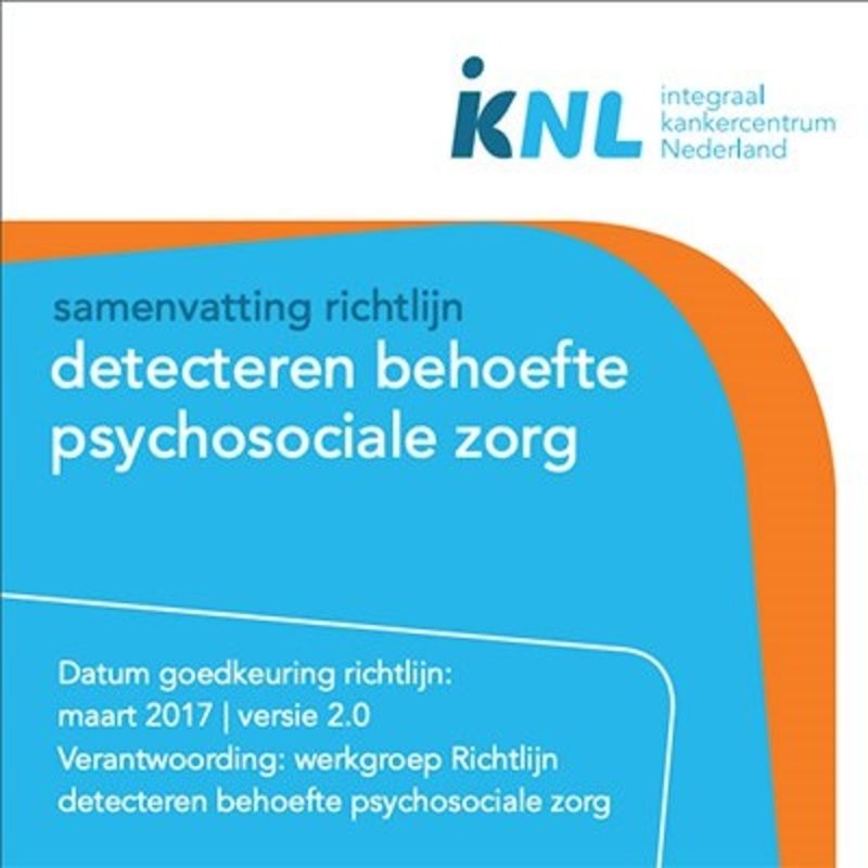 Samenvattingskaart richtlijn Detecteren behoefte psychosociale zorg