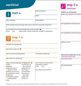 Werkblok behorend bij set Signalering in de palliatieve fase