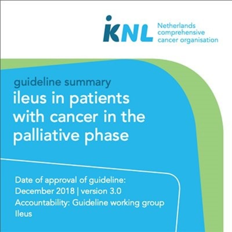 Ileus in patients with cancer in the palliative phase
