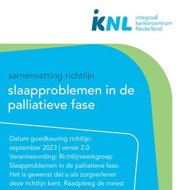 Samenvattingskaart richtlijn Slaapproblemen in de palliatieve fase