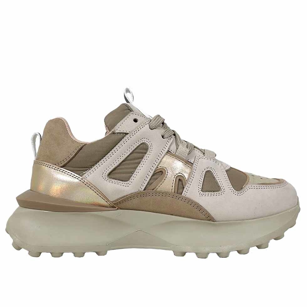 Toral sneaker TL-Track Run Beige Goud - Van Dael Schoenen