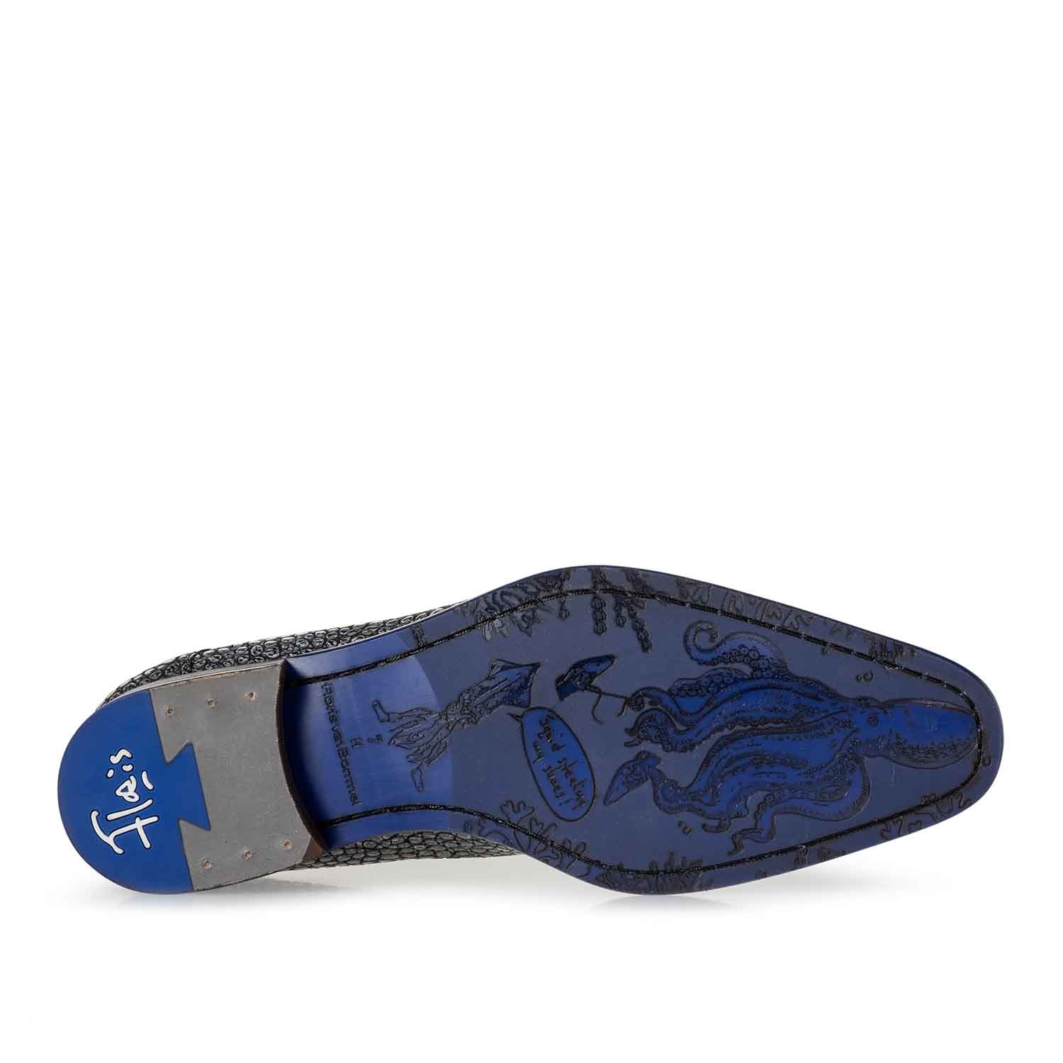 De Stijler Floris van Bommel Veterschoen 08.12 Grijs - Van Dael Schoenen