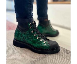 Harris veter boot Fady Leone Groen - Van Dael Schoenen