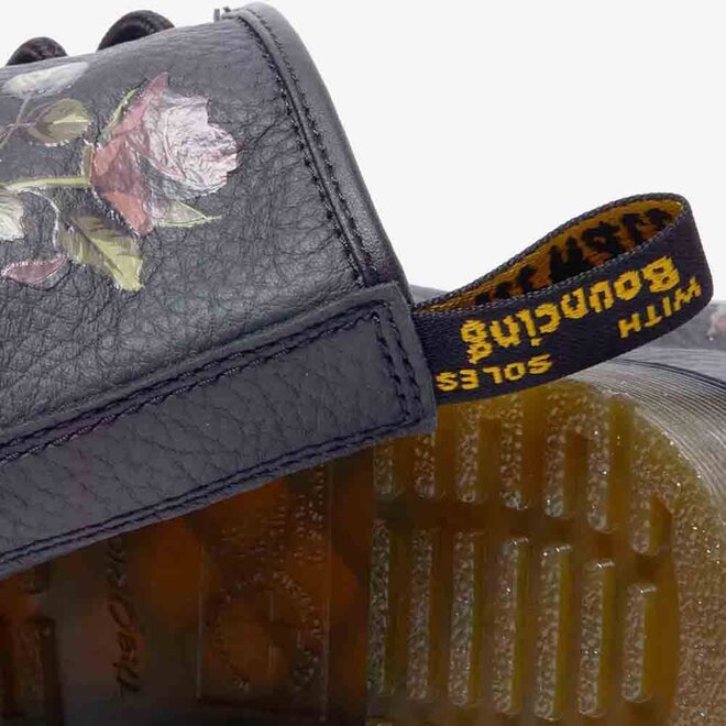 1460 Black Flower Zwart