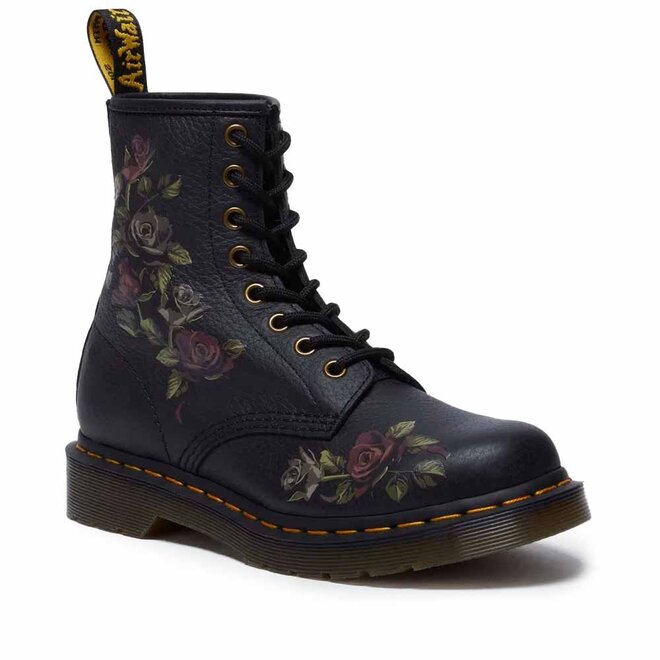 1460 Black Flower Zwart