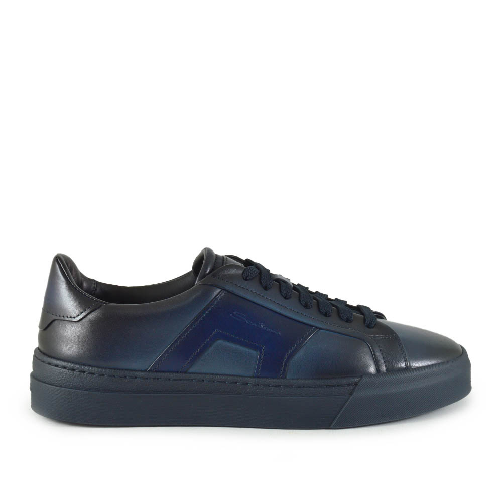 Santoni sneaker DBS Leer Blauw Van Dael Schoenen