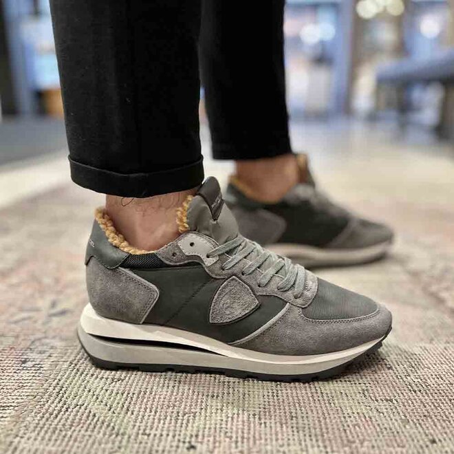 Tropez Haute Low Fur Grijs