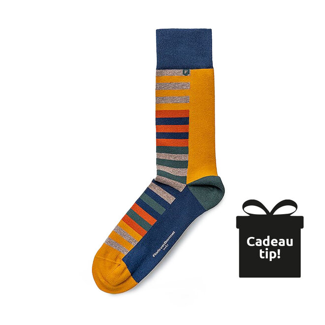 De Sokker 08.02 Blauw Geel