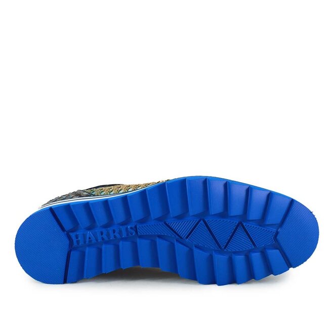 Raffia Grezza Beige Blauw