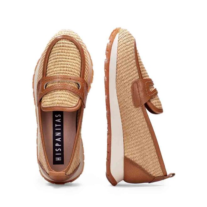 Kayla Kansas Raffia Cognac