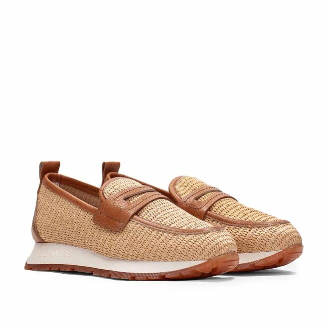 Kayla Kansas Raffia Cognac