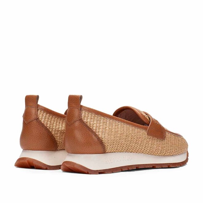 Kayla Kansas Raffia Cognac