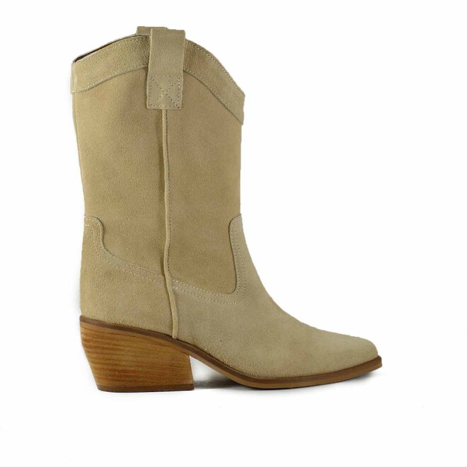 Western Boots Beige
