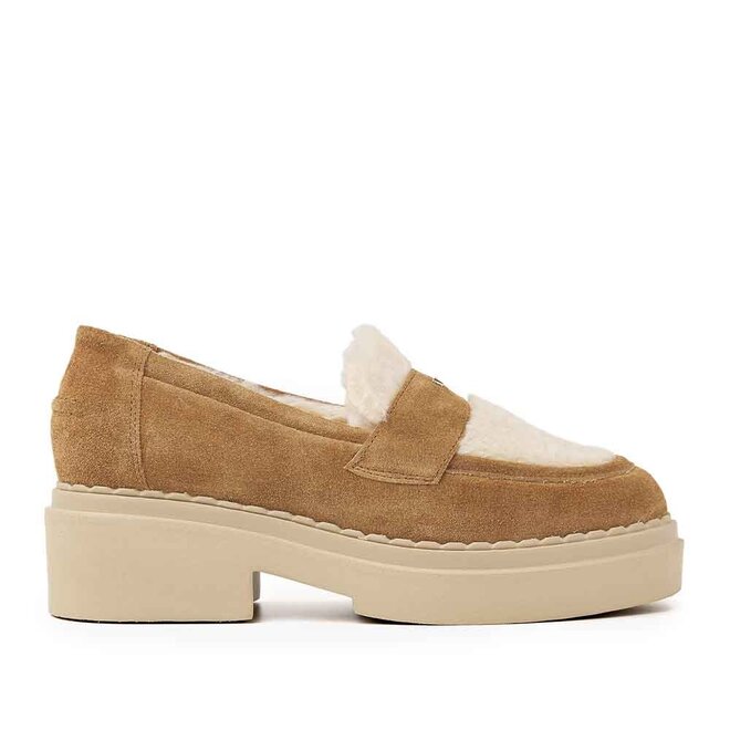 Frankie Loafer Fur Cognac
