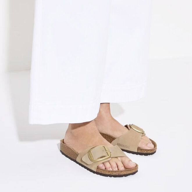 Madrid Big Buckle Beige