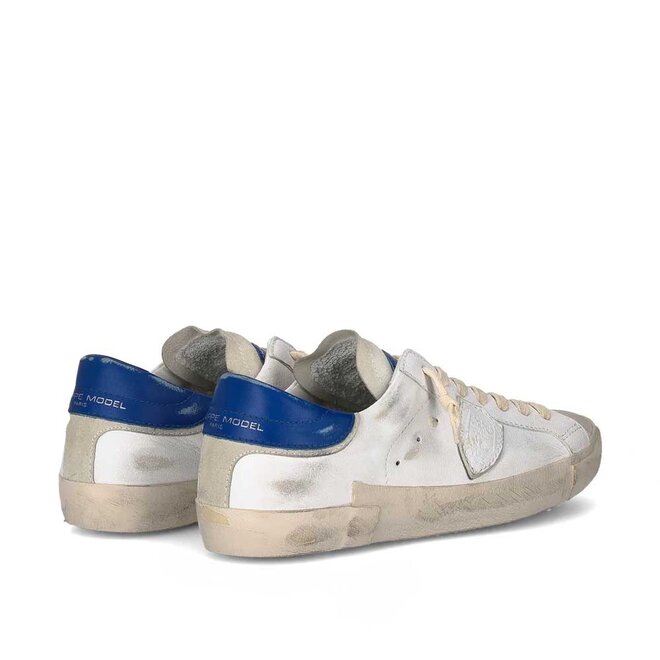 PRSX Low Blauw Wit
